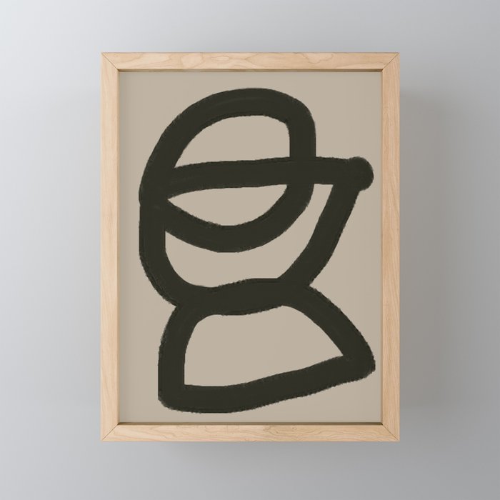 Line Art Modern Shape Graphic Mini Art Print Gallery Image 1