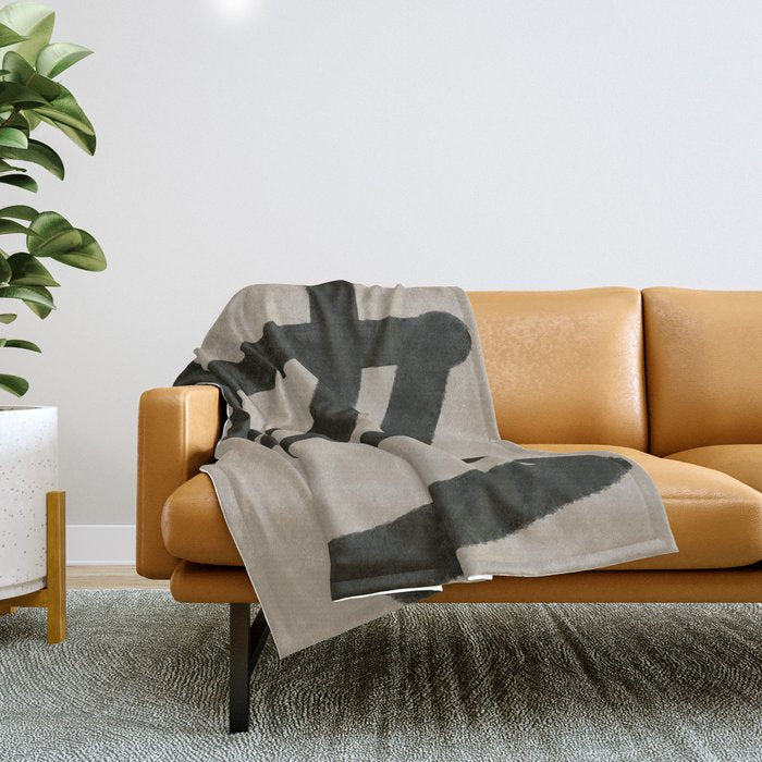 Line Art Modern Shape Graphic Throw Blanket Gallery Image 1