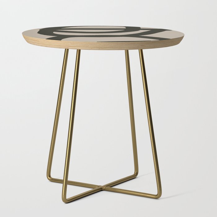 Line Art Modern Shape Graphic Side Table Gallery Image 1
