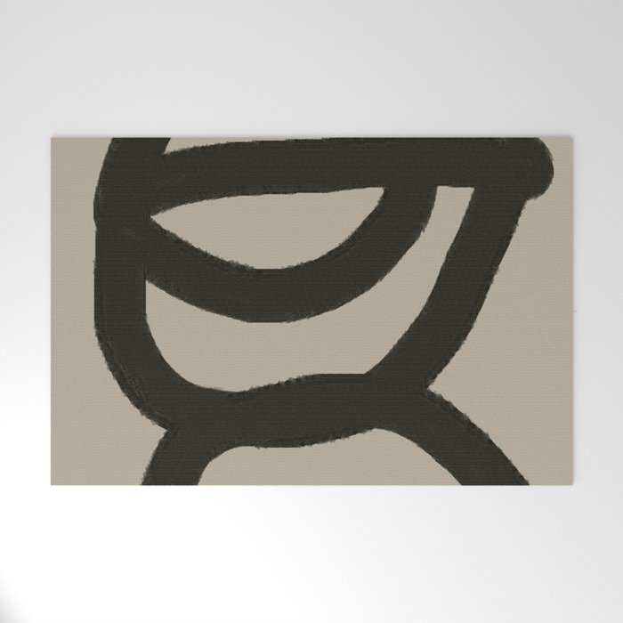 Line Art Modern Shape Graphic Welcome Mat Gallery Image 1