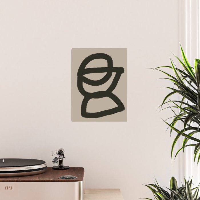 Line Art Modern Shape Graphic Poster Gallery Image 2