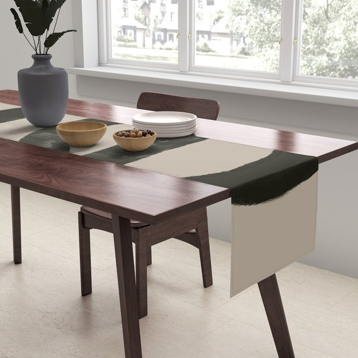 Line Art Modern Shape Graphic Table Runner Gallery Image 2