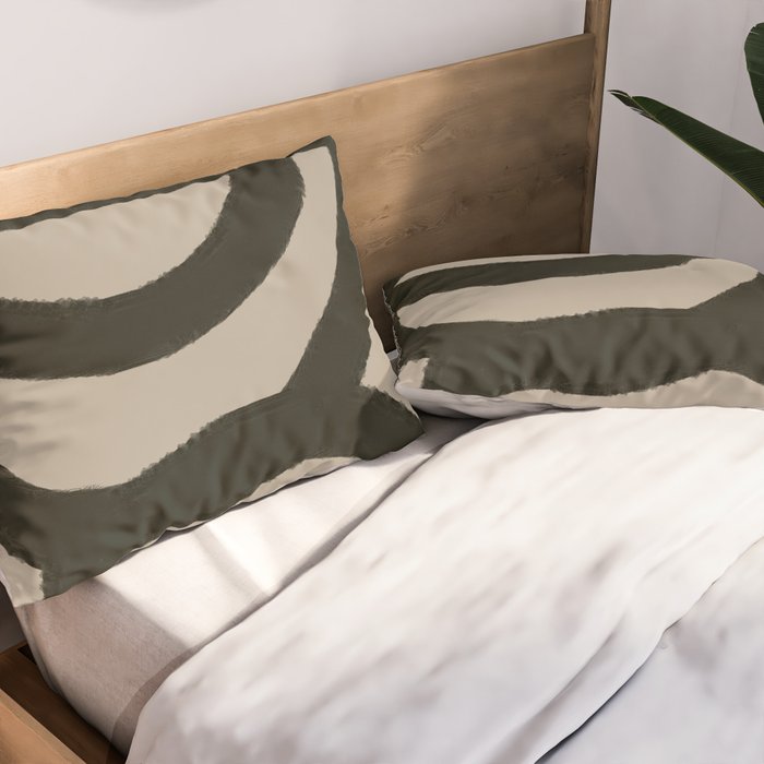 Line Art Modern Shape Graphic Pillow Sham Gallery Image 2