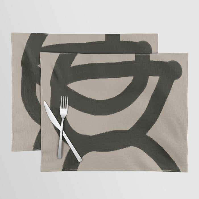 Line Art Modern Shape Graphic Placemat Gallery Image 1