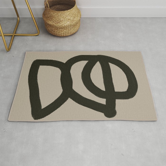 Line Art Modern Shape Graphic Rug Gallery Image 1