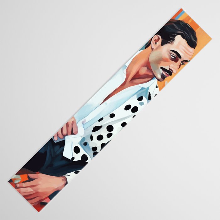 Dalmatian, Dog Pet Fashion Animal Print, Eclectic Man Formal Suit Bohemian Colorful Vintage People  Table Runner Gallery Image 3