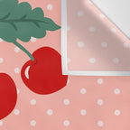 Cherry Kitsch on Pink Wall Tapestry Gallery Image 3