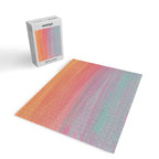 Abstract Orange Pink Teal Watercolor Sunset  Jigsaw Puzzle Gallery Image 2