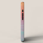 Abstract Orange Pink Teal Watercolor Sunset  iPhone Case Gallery Image 2