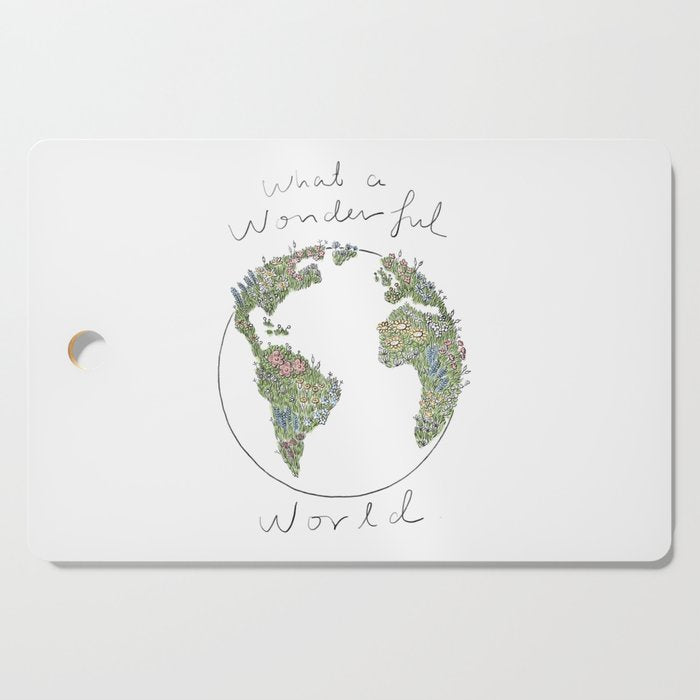 What a Wonderful World Cutting Board Gallery Image 1