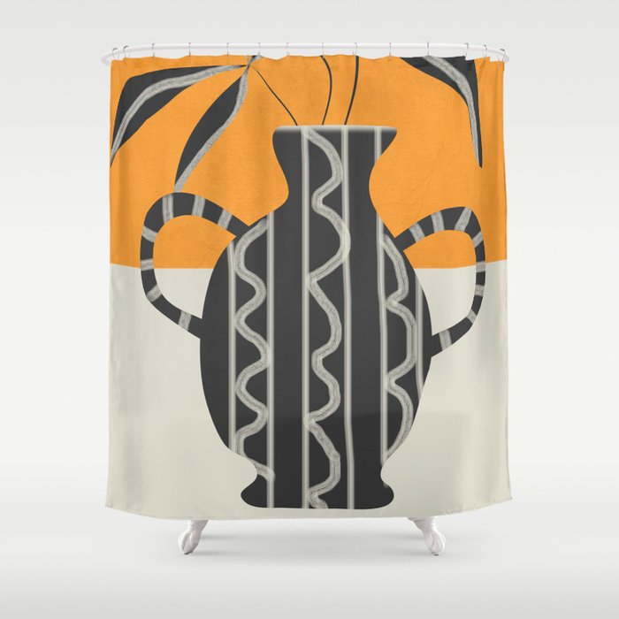 Minimalist Flora 4 Shower Curtain Gallery Image 1