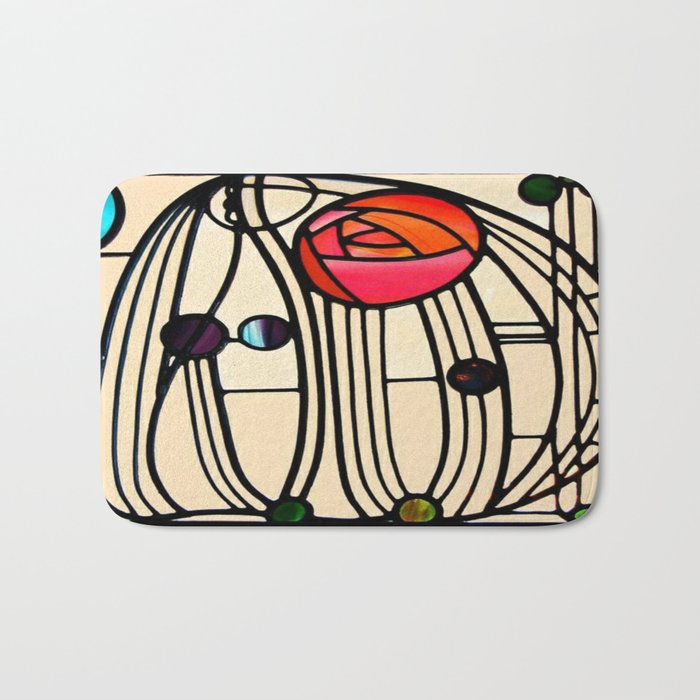 Charles Rennie Mackintosh window Bath Mat Gallery Image 1