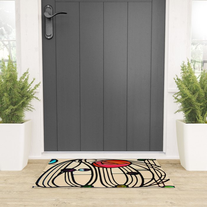 Charles Rennie Mackintosh window Welcome Mat Gallery Image 3
