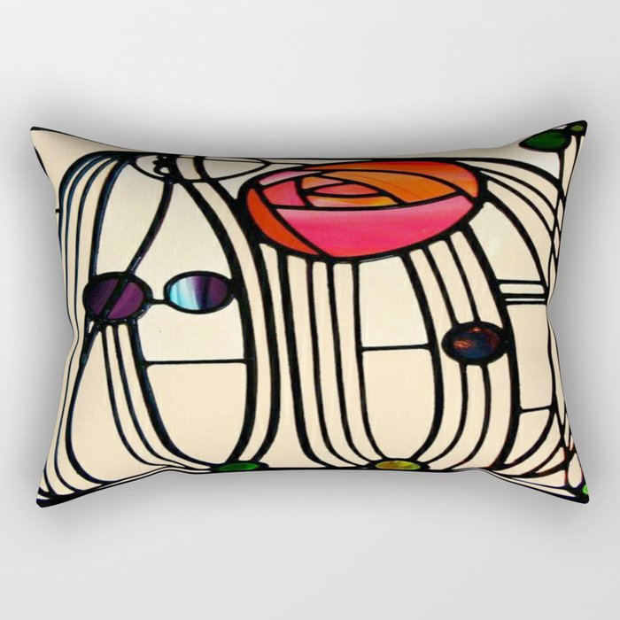 Charles Rennie Mackintosh window Rectangular Pillow Gallery Image 2