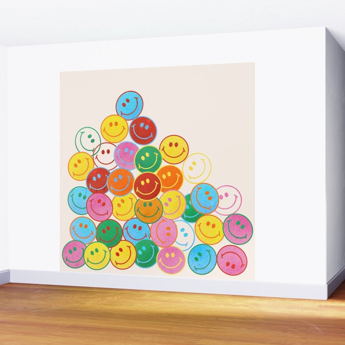 Lots of Smileys Wall Mural Gallery Image 2