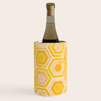 Golden Geometric Tiles Watercolor Wine Chiller Gallery Image 3