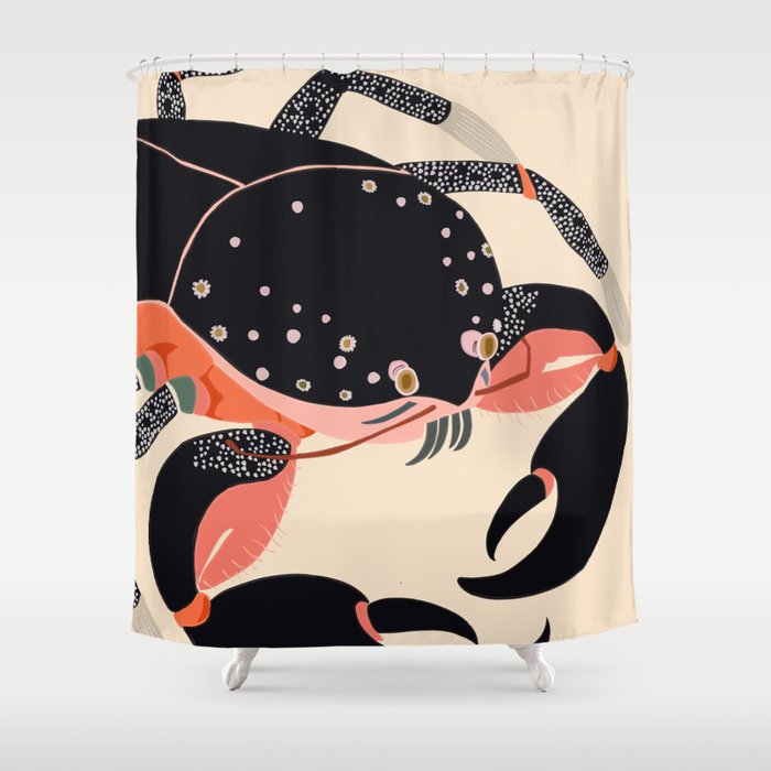 Mystic Crab Shower Curtain Gallery Image 1