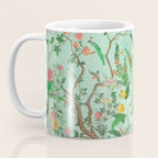 Chinoiserie Aqua Mint Floral Garden Fresco Coffee Mug Gallery Image 3