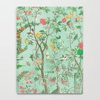 Chinoiserie Aqua Mint Floral Garden Fresco Notebook Gallery Image 4