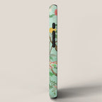 Chinoiserie Aqua Mint Floral Garden Fresco iPhone Case Gallery Image 2
