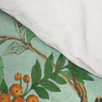 Chinoiserie Aqua Mint Floral Garden Fresco Comforter Gallery Image 4