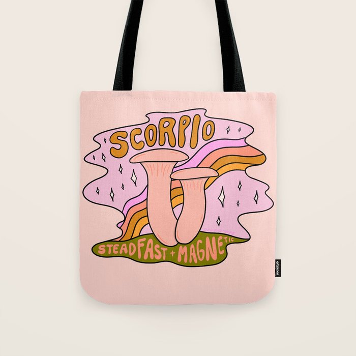 Scorpio Mushroom Tote Bag Gallery Image 1