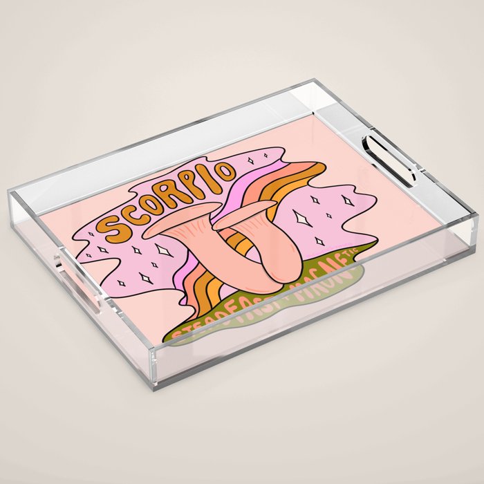 Scorpio Mushroom Acrylic Tray Gallery Image 1
