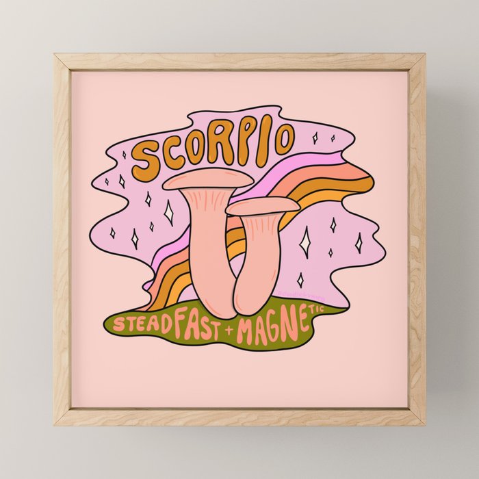 Scorpio Mushroom Mini Art Print Gallery Image 1