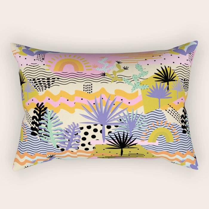Summer in Palm Springs Rectangular Pillow Gallery Image 1