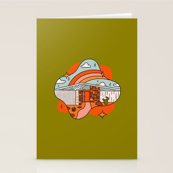 Libra Mid Century House Stationery Card Gallery Image 1