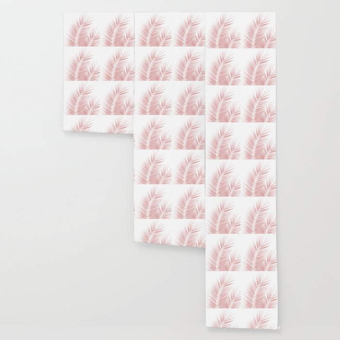 Blush Pink Palm Leaves Dream - Cali Summer Vibes #1 #tropical #decor #art #society6 Wallpaper Gallery Image 3