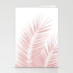 Blush Pink Palm Leaves Dream - Cali Summer Vibes #1 #tropical #decor #art #society6 Stationery Card Gallery Image 2