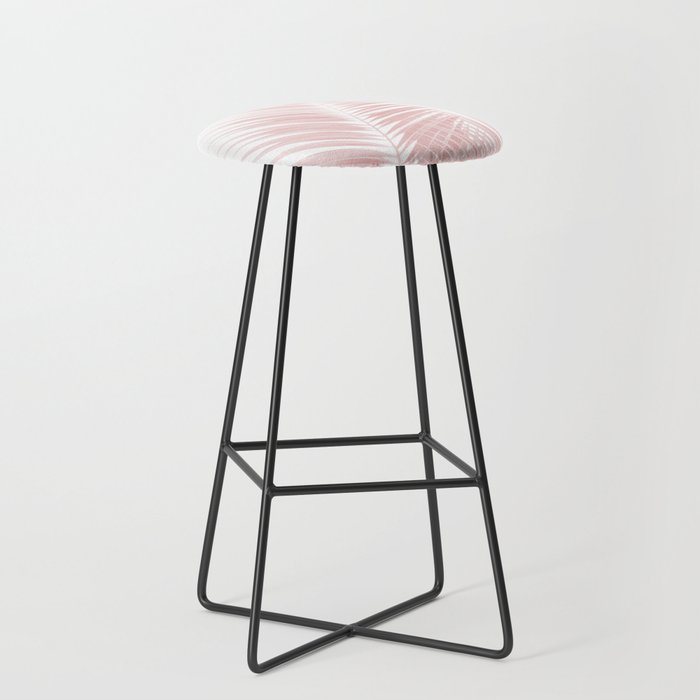 Blush Pink Palm Leaves Dream - Cali Summer Vibes #1 #tropical #decor #art #society6 Stool Gallery Image 1