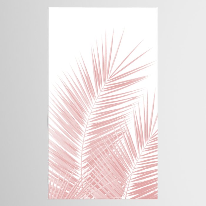 Blush Pink Palm Leaves Dream - Cali Summer Vibes #1 #tropical #decor #art #society6 Tablecloth Gallery Image 2