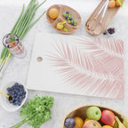 Blush Pink Palm Leaves Dream - Cali Summer Vibes #1 #tropical #decor #art #society6 Cutting Board Gallery Image 2