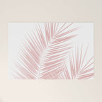 Blush Pink Palm Leaves Dream - Cali Summer Vibes #1 #tropical #decor #art #society6 Welcome Mat Gallery Image 1