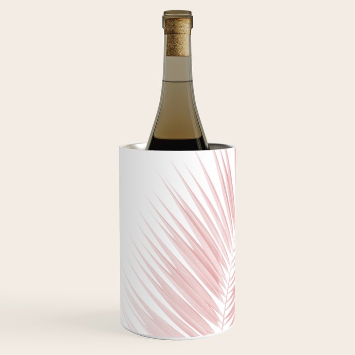 Blush Pink Palm Leaves Dream - Cali Summer Vibes #1 #tropical #decor #art #society6 Wine Chiller Gallery Image 2