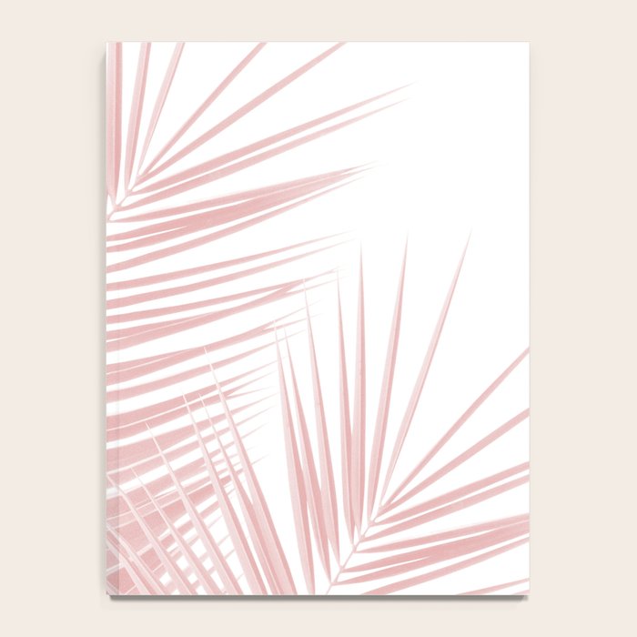 Blush Pink Palm Leaves Dream - Cali Summer Vibes #1 #tropical #decor #art #society6 Notebook Gallery Image 4
