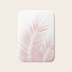 Blush Pink Palm Leaves Dream - Cali Summer Vibes #1 #tropical #decor #art #society6 Bath Mat Gallery Image 1