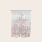 Blush Pink Palm Leaves Dream - Cali Summer Vibes #1 #tropical #decor #art #society6 Wall Hanging Gallery Image 1