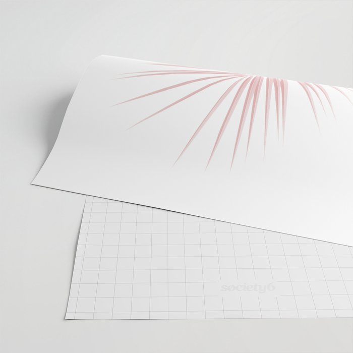 Blush Pink Palm Leaves Dream - Cali Summer Vibes #1 #tropical #decor #art #society6 Wrapping Paper Gallery Image 2