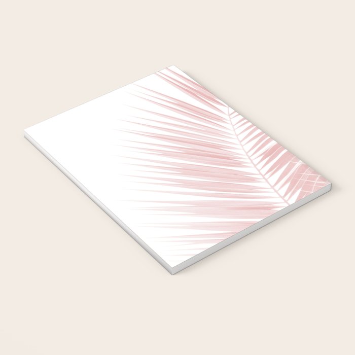 Blush Pink Palm Leaves Dream - Cali Summer Vibes #1 #tropical #decor #art #society6 Notebook Gallery Image 3
