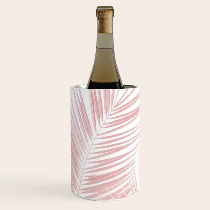 Blush Pink Palm Leaves Dream - Cali Summer Vibes #1 #tropical #decor #art #society6 Wine Chiller Gallery Image 1