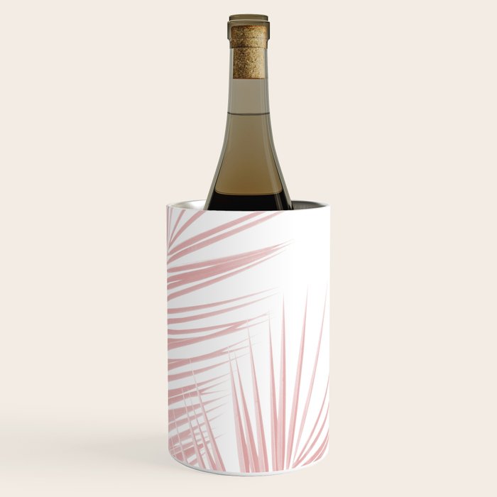 Blush Pink Palm Leaves Dream - Cali Summer Vibes #1 #tropical #decor #art #society6 Wine Chiller Gallery Image 3