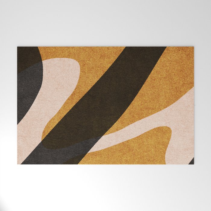 ABSTRACT ALPHABET / Script U Welcome Mat Gallery Image 1