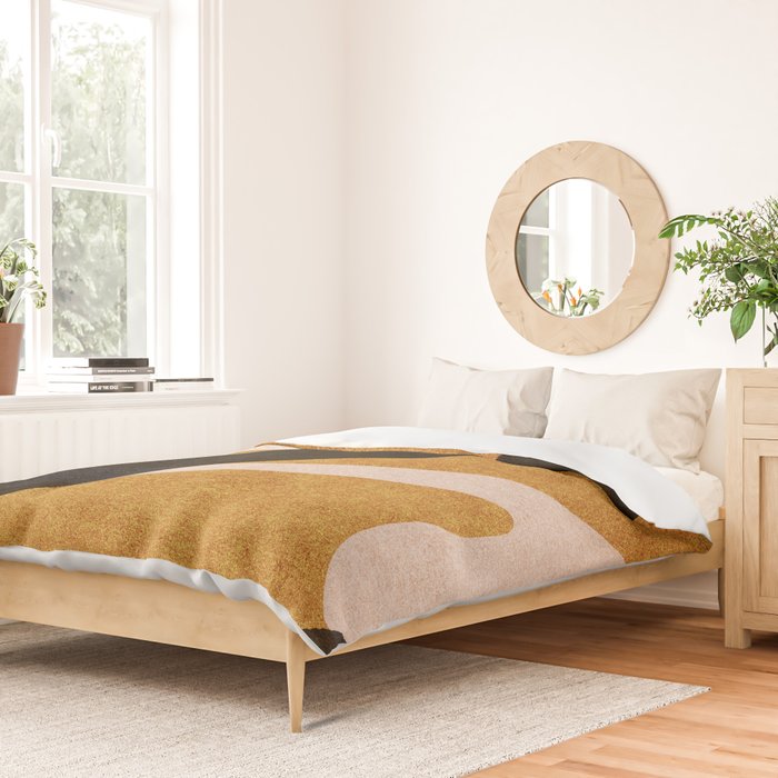 ABSTRACT ALPHABET / Script U Duvet Cover Gallery Image 2