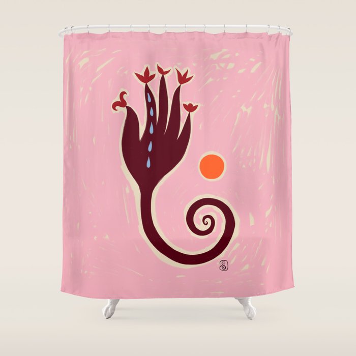 CRYING HAND Shower Curtain Gallery Image 1