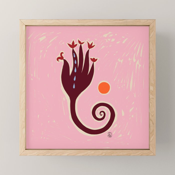 CRYING HAND Mini Art Print Gallery Image 1