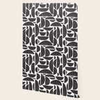Abstract Linocut Pattern #3 Wallpaper Gallery Image 2