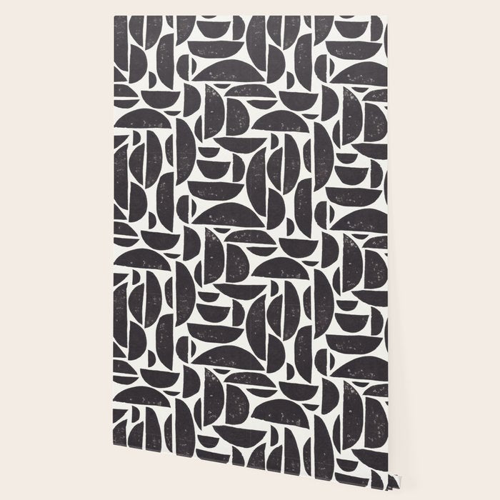 Abstract Linocut Pattern #3 Wallpaper Gallery Image 2